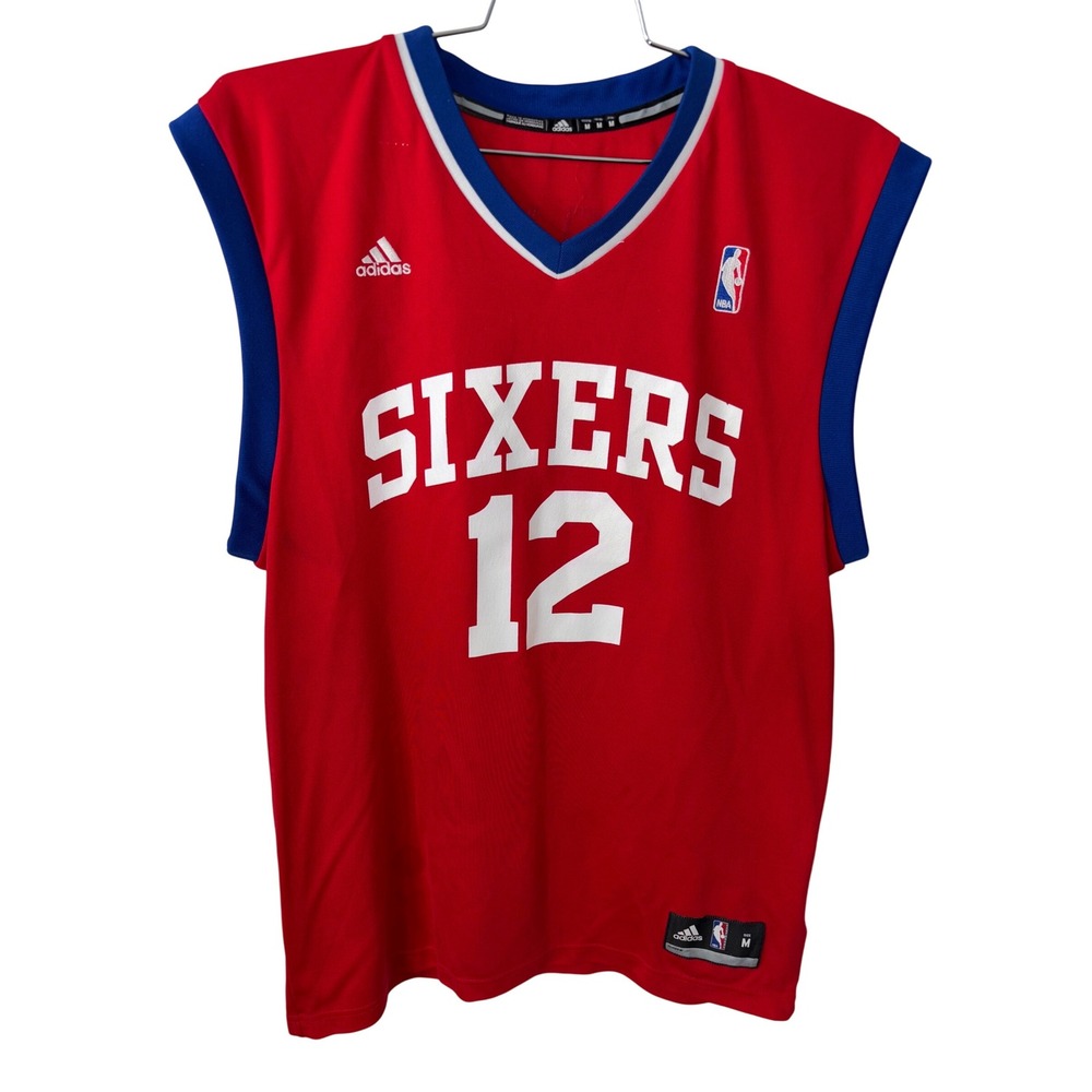 Adidas Philadelphia 76ers Evan Turner 12 Red Basketball Jersey Men's Size M